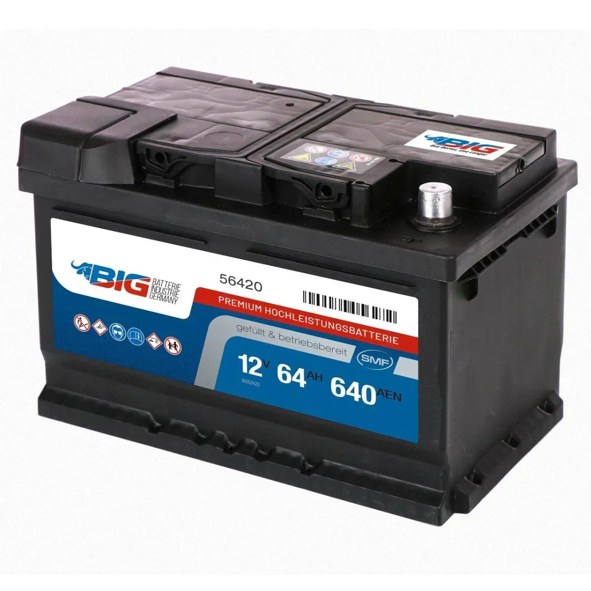 BIG Premium 56420 12V 64Ah 640A/EN Autobatterie