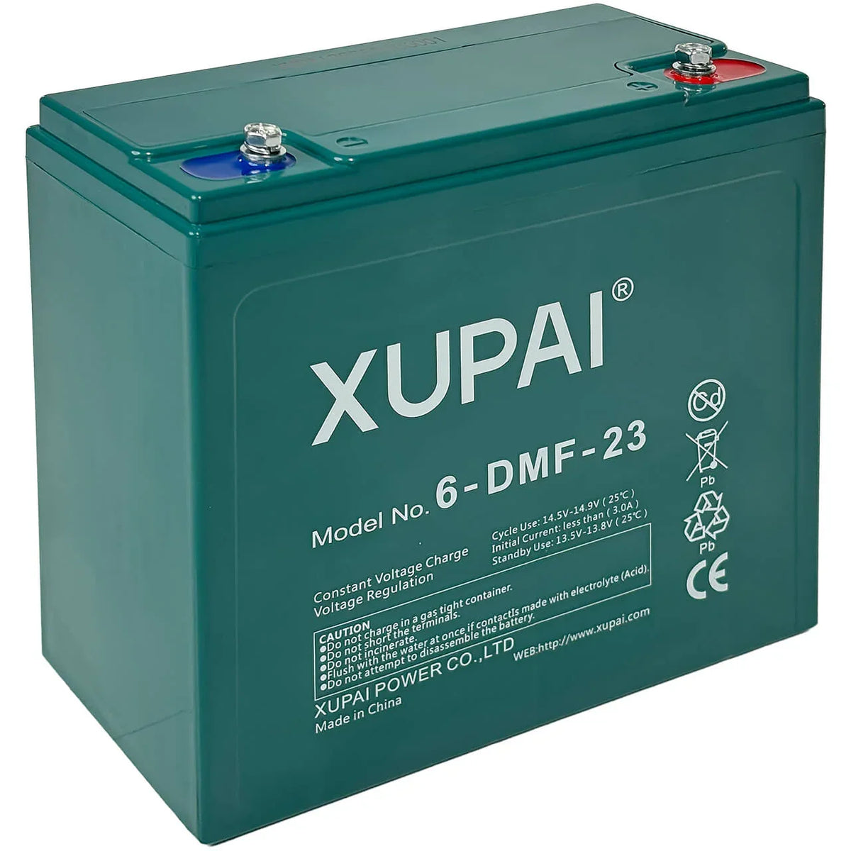 XUPAI 6-DMF-23 AGM 12V 23Ah C3 (3hr) ersetzt 6-DZF-20 Traktionsbatterie