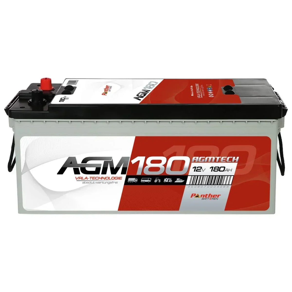 Versorgerbatterie Panther AGM 12V 180Ah Front