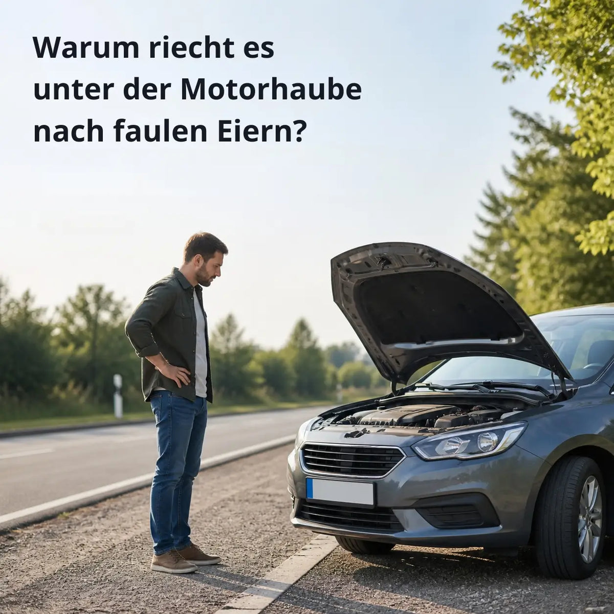 Warum riecht es unter der Motorhaube nach faulen Eiern?