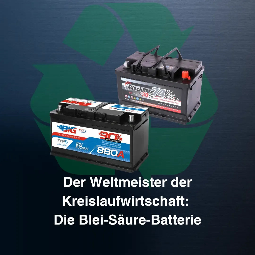 Der Weltmeister der Kreislaufwirtschaft: Die Blei-Säure-Batterie