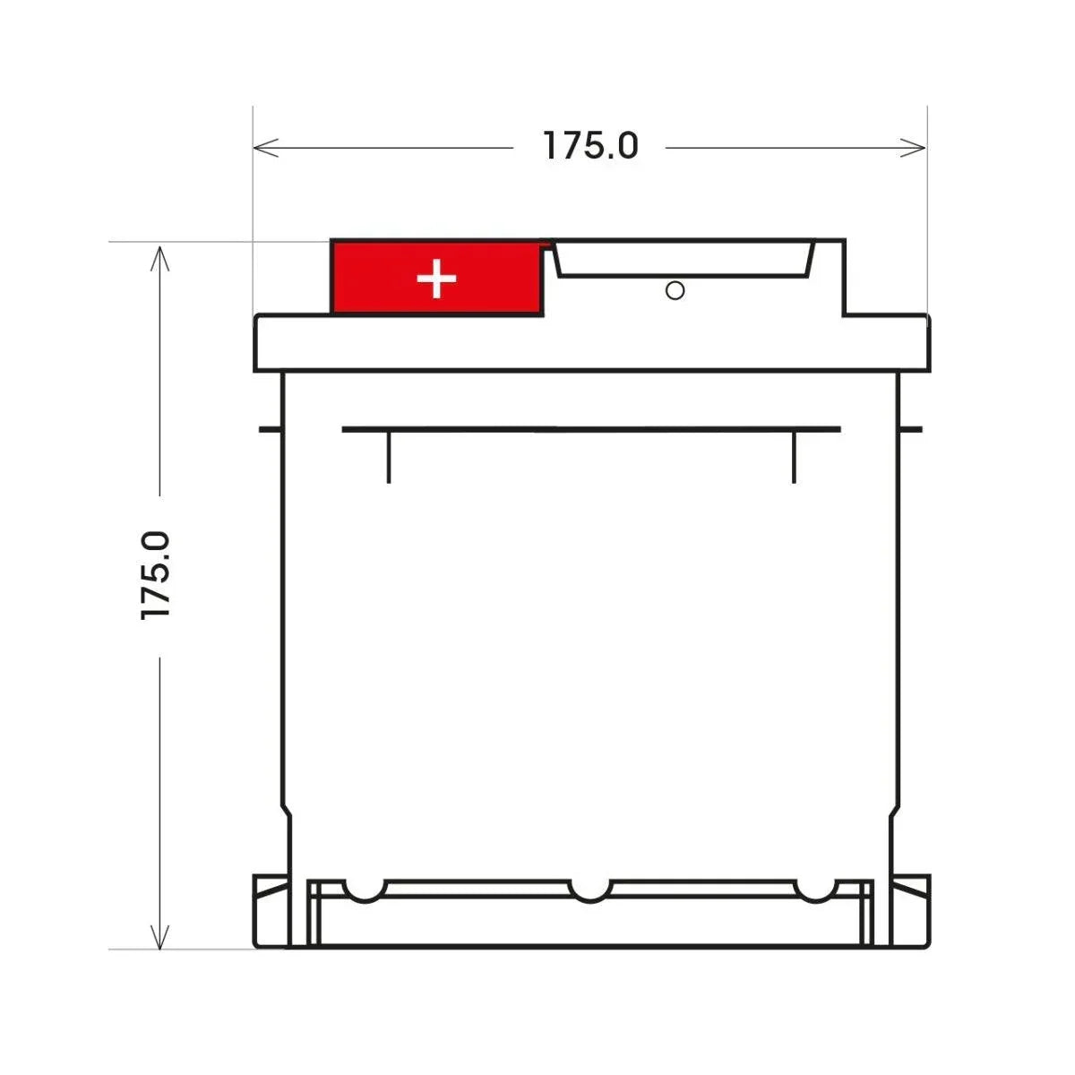 BIG +30% T-Modell 12V 45Ah 420A/EN Autobatterie