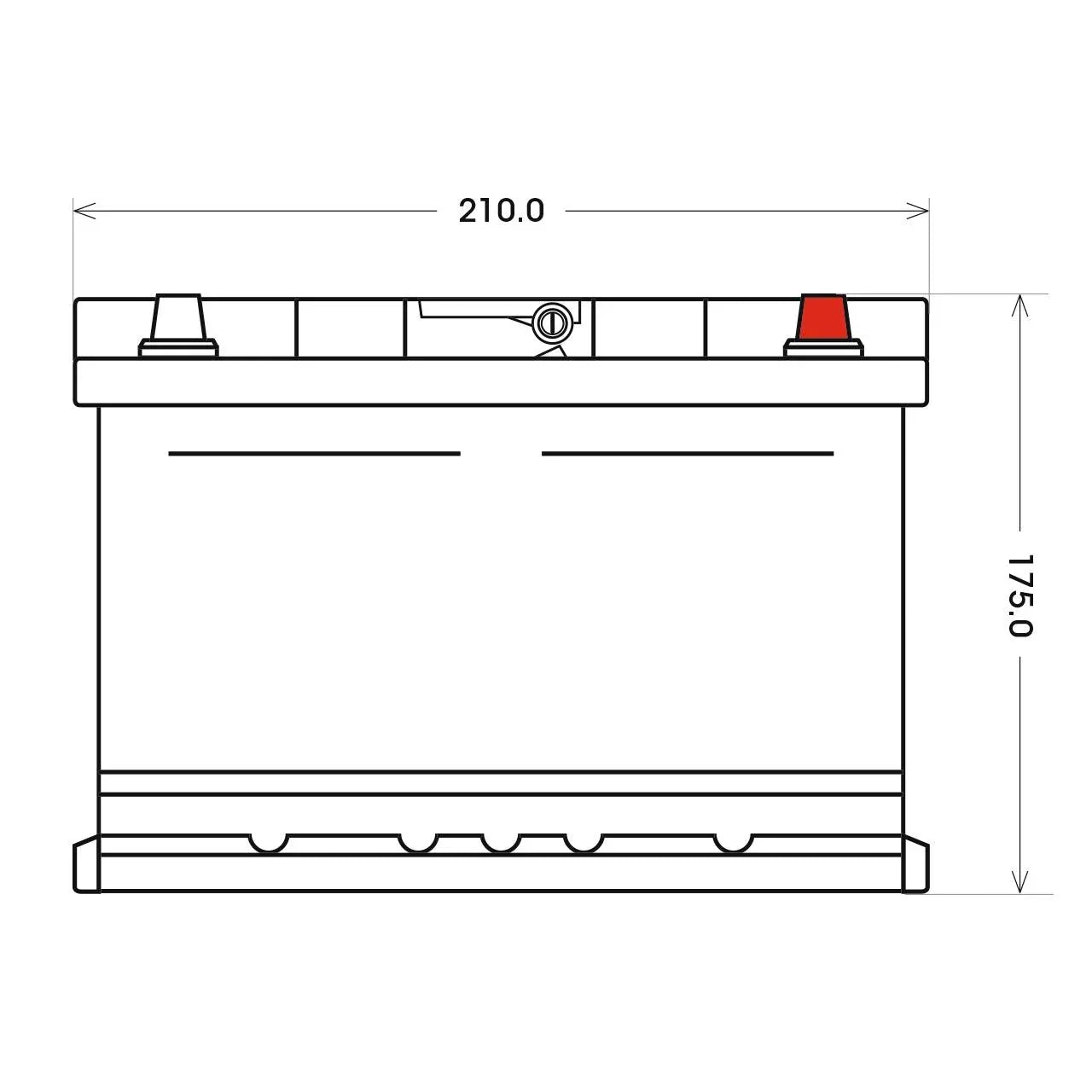 BIG Premium 53646 12V 36Ah 300A/EN Autobatterie