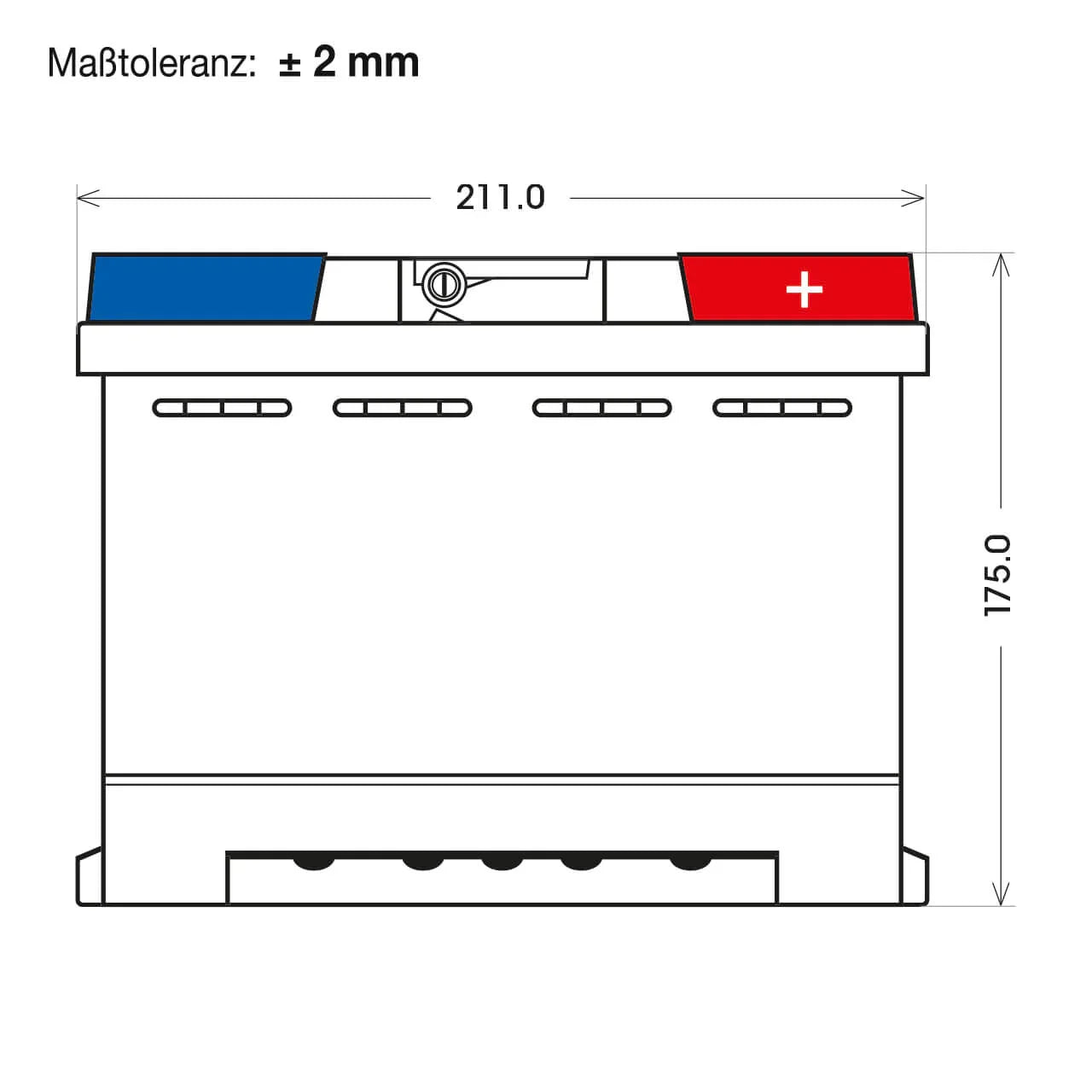 BIG +30% T-Modell 12V 55Ah 500A/EN