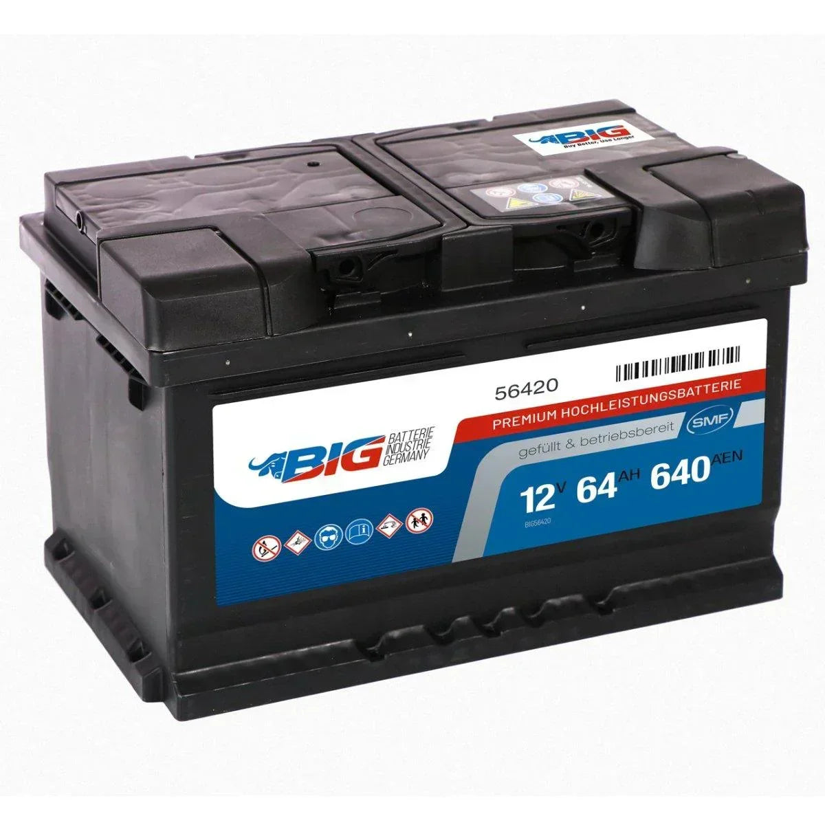 BIG Premium 56420 12V 64Ah 640A/EN Autobatterie