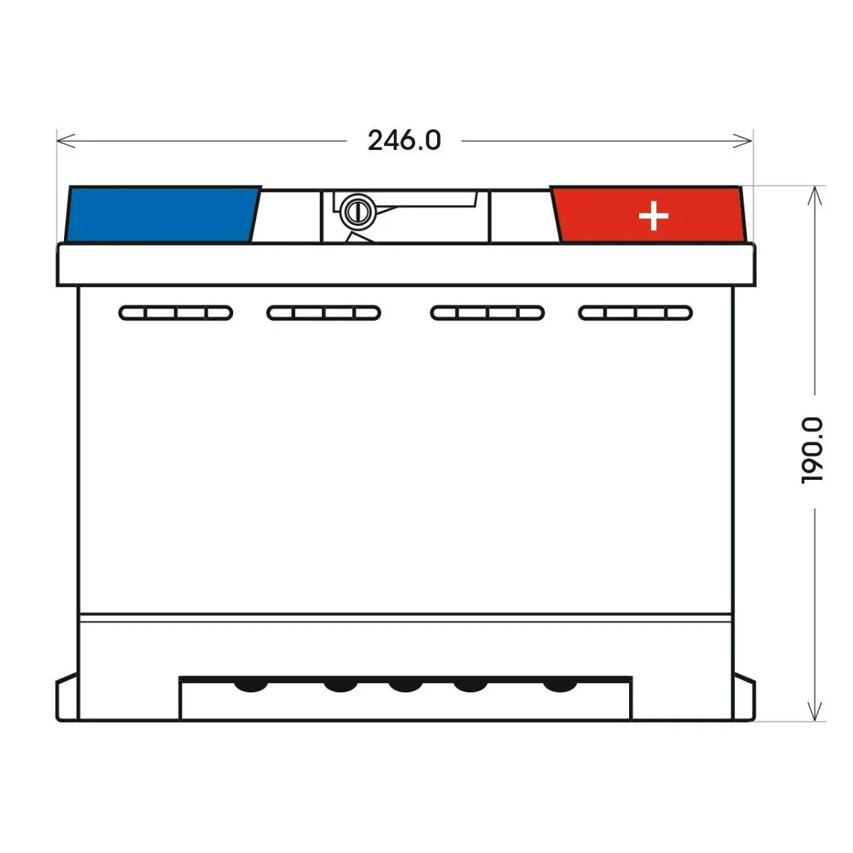 BIG +30% 12V 65Ah 600A/EN Autobatterie