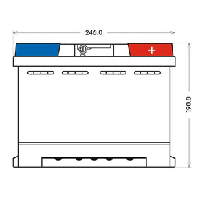 BIG +30% 12V 65Ah 600A/EN Autobatterie