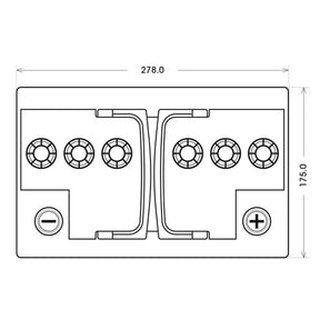 BIG Start-Stop AGM 12V 70Ah 800A/EN Autobatterie