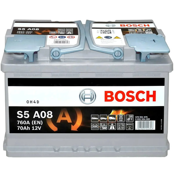 Bosch S5A08 AGM 12V 70Ah 760A/EN Autobatterie