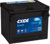 Autobatterie Exide Excell EB558 12V 55Ah Seite links