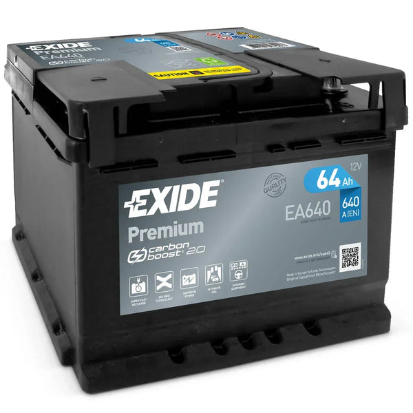 Exide Premium Carbon Boost EA640 12V 64Ah 640A/EN Autobatterie