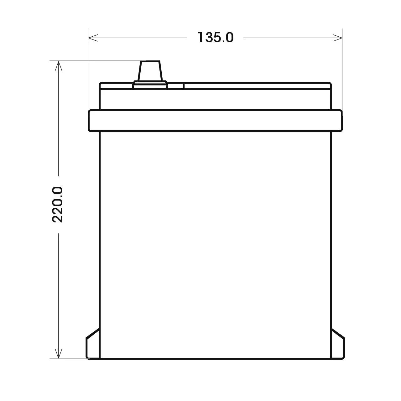 SilverMax 54577 12V 45Ah 330A/EN Autobatterie