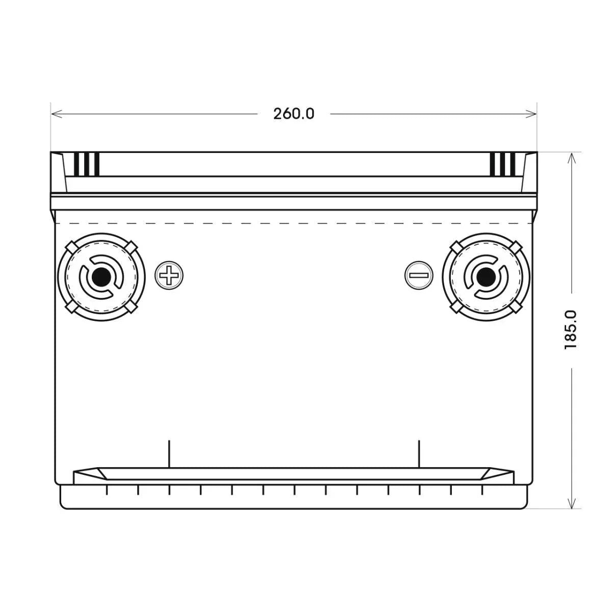 BIG USA CAR 58578 12V 85Ah 590A/EN US Autobatterie