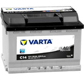 Autobatterie Varta Black Dynamic C14 12V 56Ah 5564000483122 Seite links