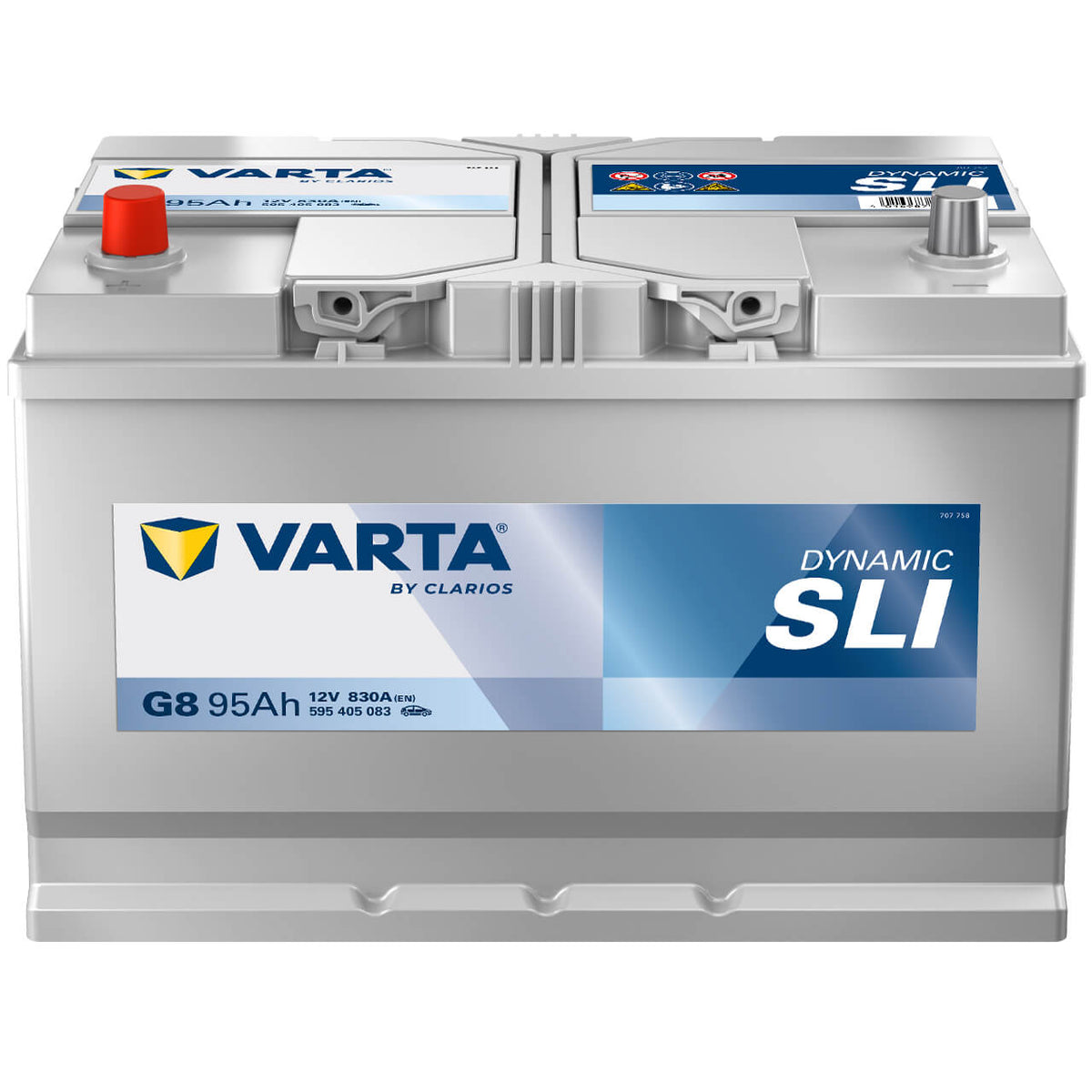 Autobatterie Varta Blue Dynamic G8 12V 95Ah 5954050833132 Front