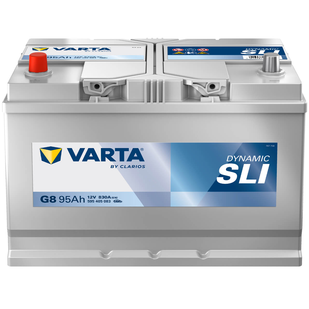 Autobatterie Varta Blue Dynamic G8 12V 95Ah 5954050833132 Front