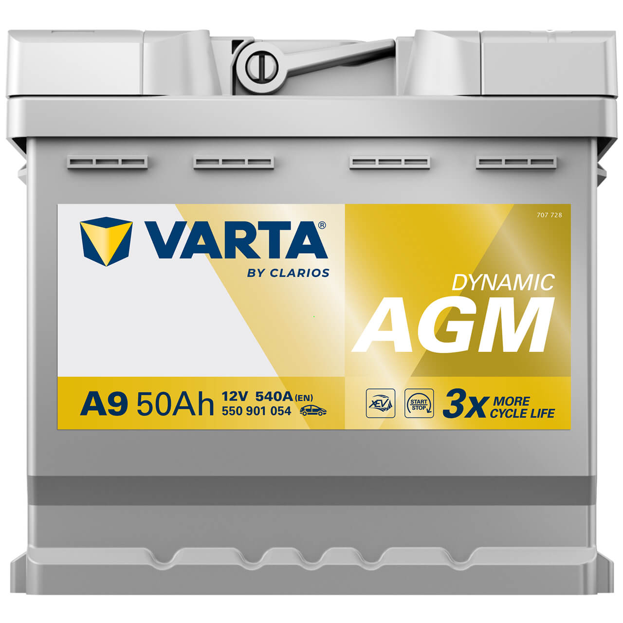 Varta A9 Dynamic AGM 12V 50Ah 540A/EN