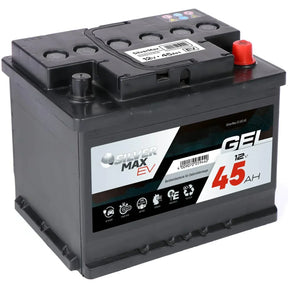 Bordnetzbatterie SilverMax EV GEL 12V 45Ah Seite links
