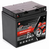 Motorradbatterie BlackMax Motorsport GEL 53034 12V 30Ah Seite links