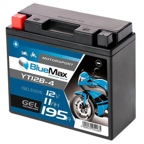 BLUEMAX Motorsport 51015 GEL 12V 11Ah 195A/EN Motorradbatterie