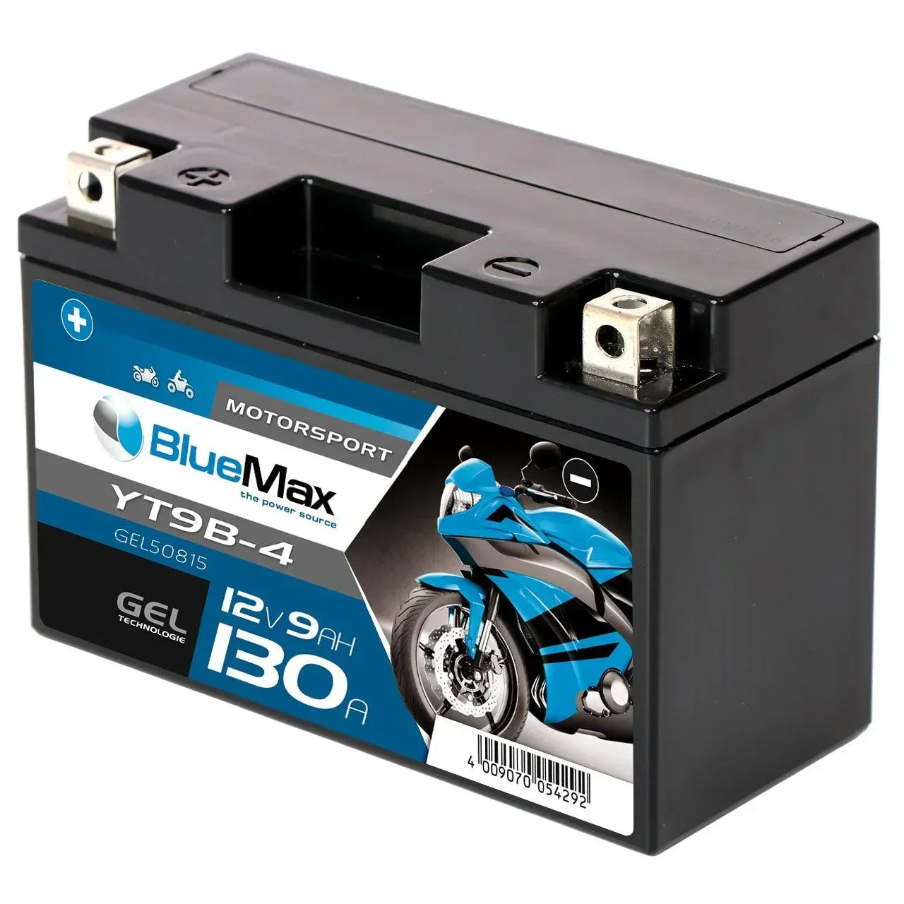 BLUEMAX Motorsport 50815 GEL 12V 9Ah 130A/EN Motorradbatterie
