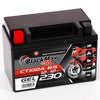 Motorradbatterie BlackMax Motorsport GEL YTX12A-BS 51013 12V 12Ah Seite links