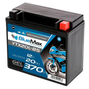 BLUEMAX Motorsport YTX20L-BS 52014 GEL 12V 20Ah 370A/EN Motorradbatterie