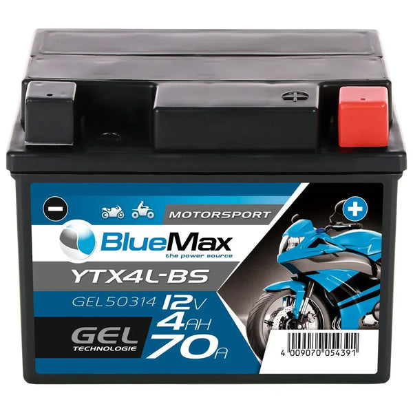 BLUEMAX Motorsport 50314 GEL 12V 4Ah 70A/EN Motorradbatterie