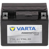 Motorradbatterie Varta Powersports AGM YT4L-BS 50314 12V 3Ah Front