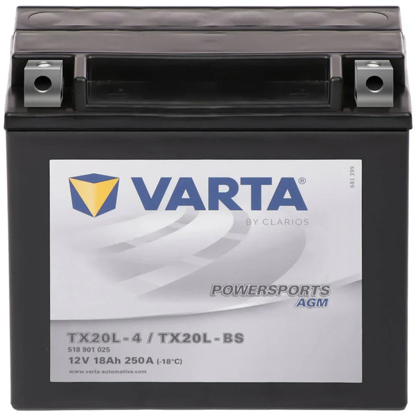 Varta Powersports 518901 AGM 12V 18Ah 250A Motorradbatterie