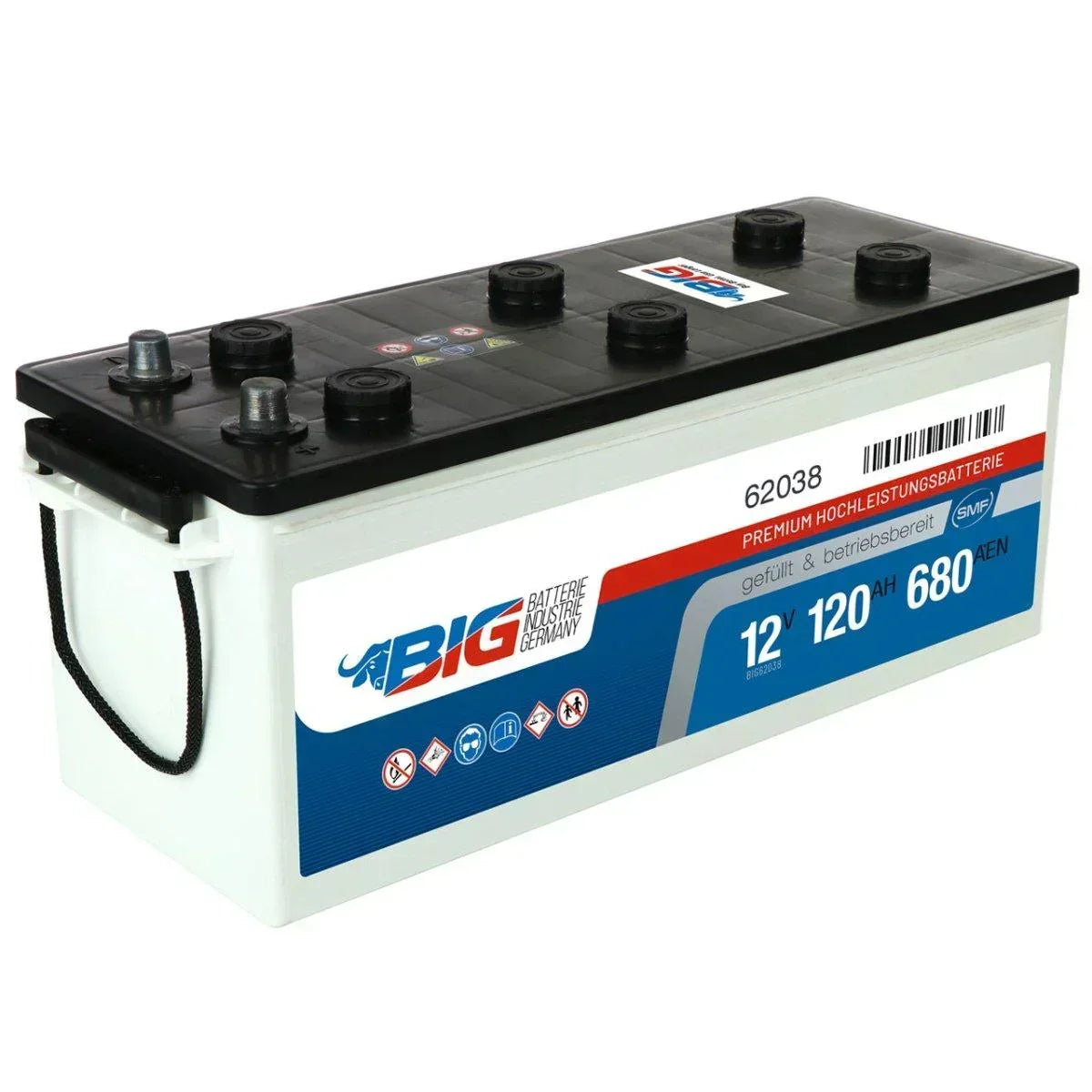 BIG Premium 62038 12V 120Ah 680A/EN LKW Batterie