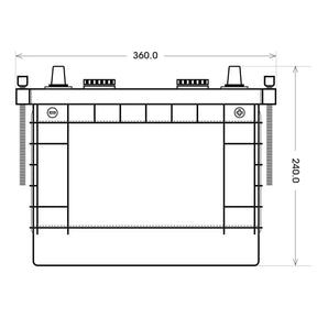 BIG Premium 63542 12V 135Ah 680A/EN LKW Batterie