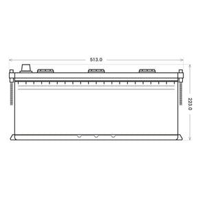 SilverMax 68019 12V 180Ah 1100A/EN Nutzfahrzeugbatterie