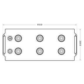 SilverMax 68032 12V 180Ah 1100A/EN Nutzfahrzeugbatterie