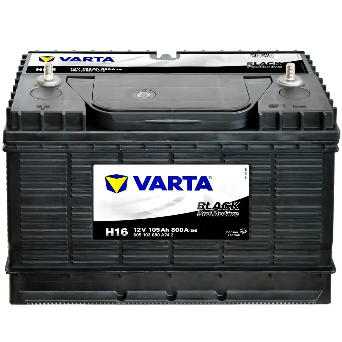 Nutzfahrzeugbatterie Varta Black Promotive H16 12V 105Ah 605103080A742 Seite links