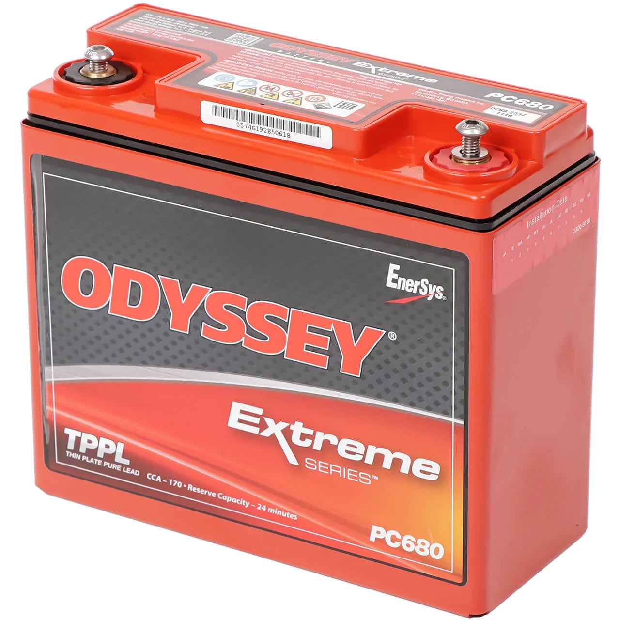 Odyssey Power- und Motorsport ODS-AGM16L ersetzt PC680 12V 16Ah 170A/EN Motorradbatterie