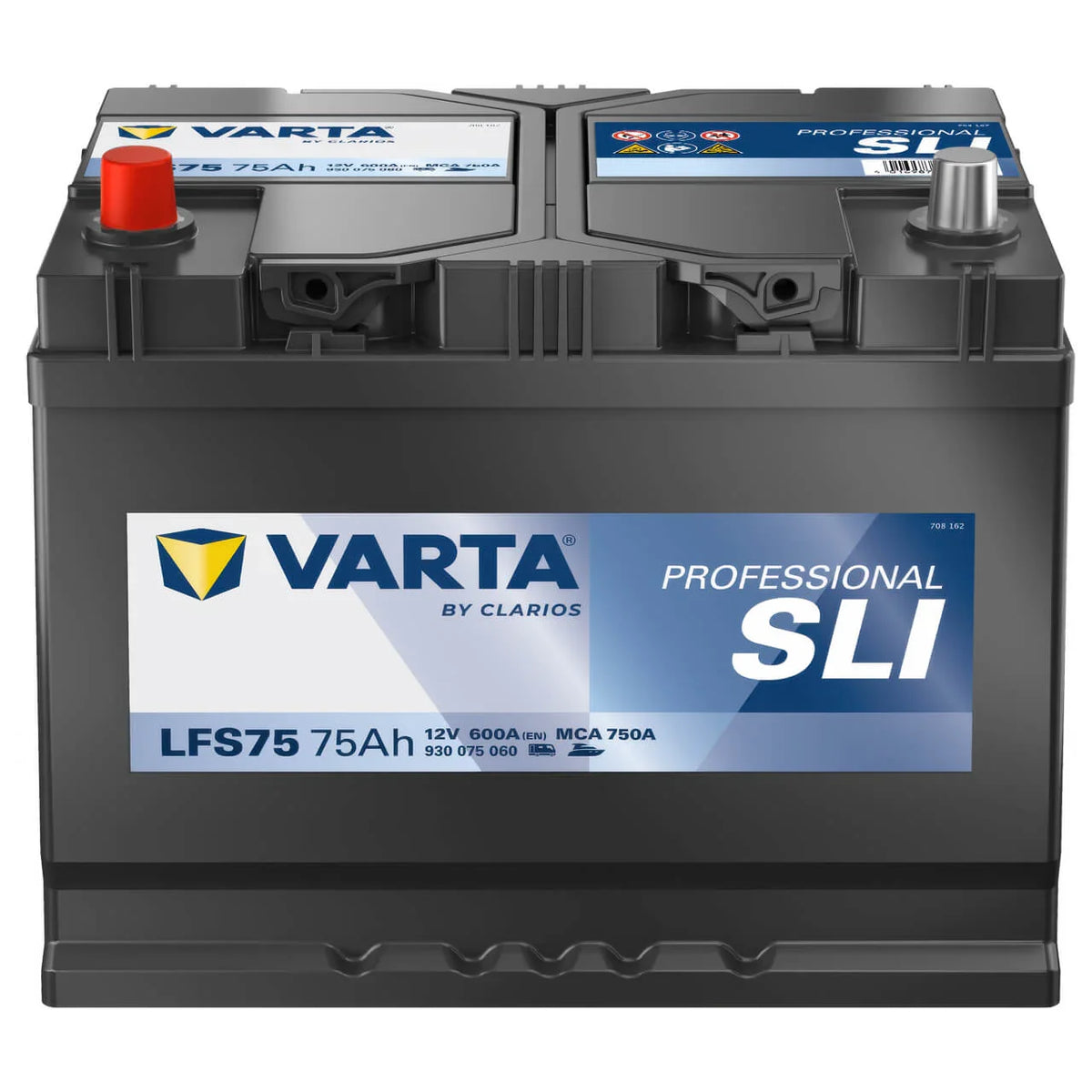 Varta LFS75 Professional Starter 12V 75Ah 600A/EN Starter- und Versorgerbatterie