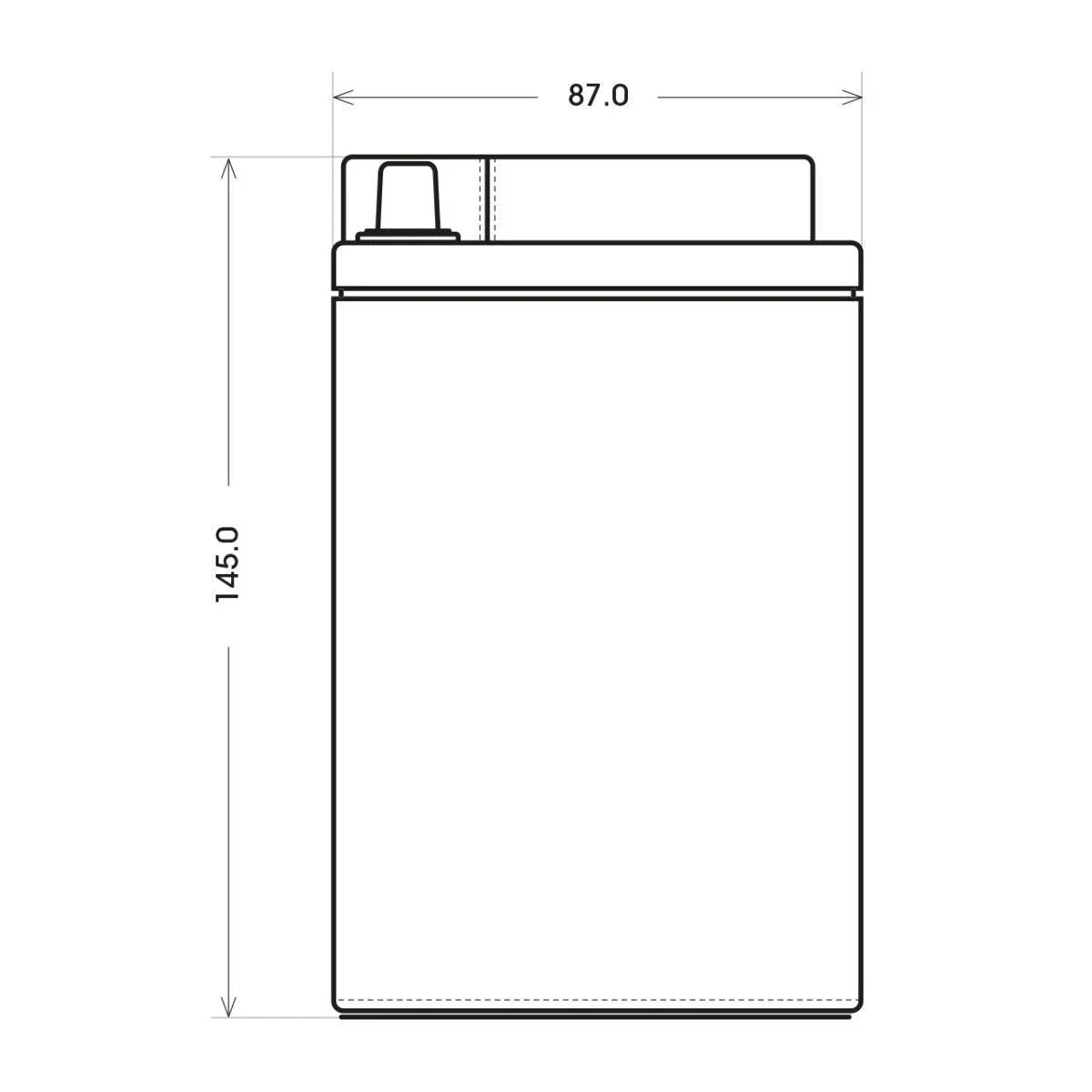 BIG AUX14-J Premium Stützbatterie AGM 12V 14Ah 200A/EN