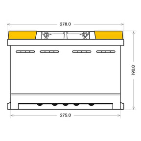 Adler Sunrise 12V 85Ah C100 Versorgerbatterie