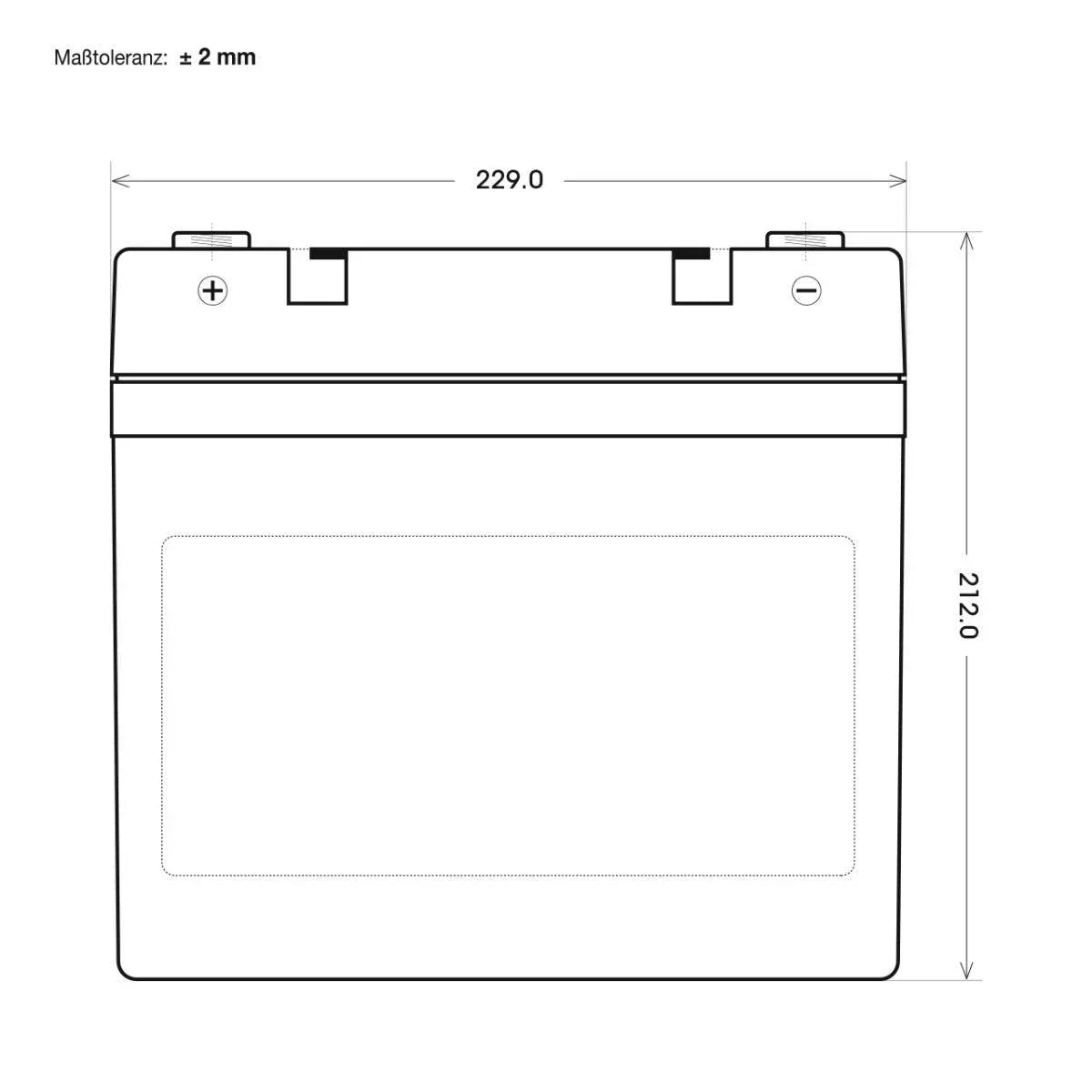 BIG E-Power AGM 12V 55Ah Versorgerbatterie