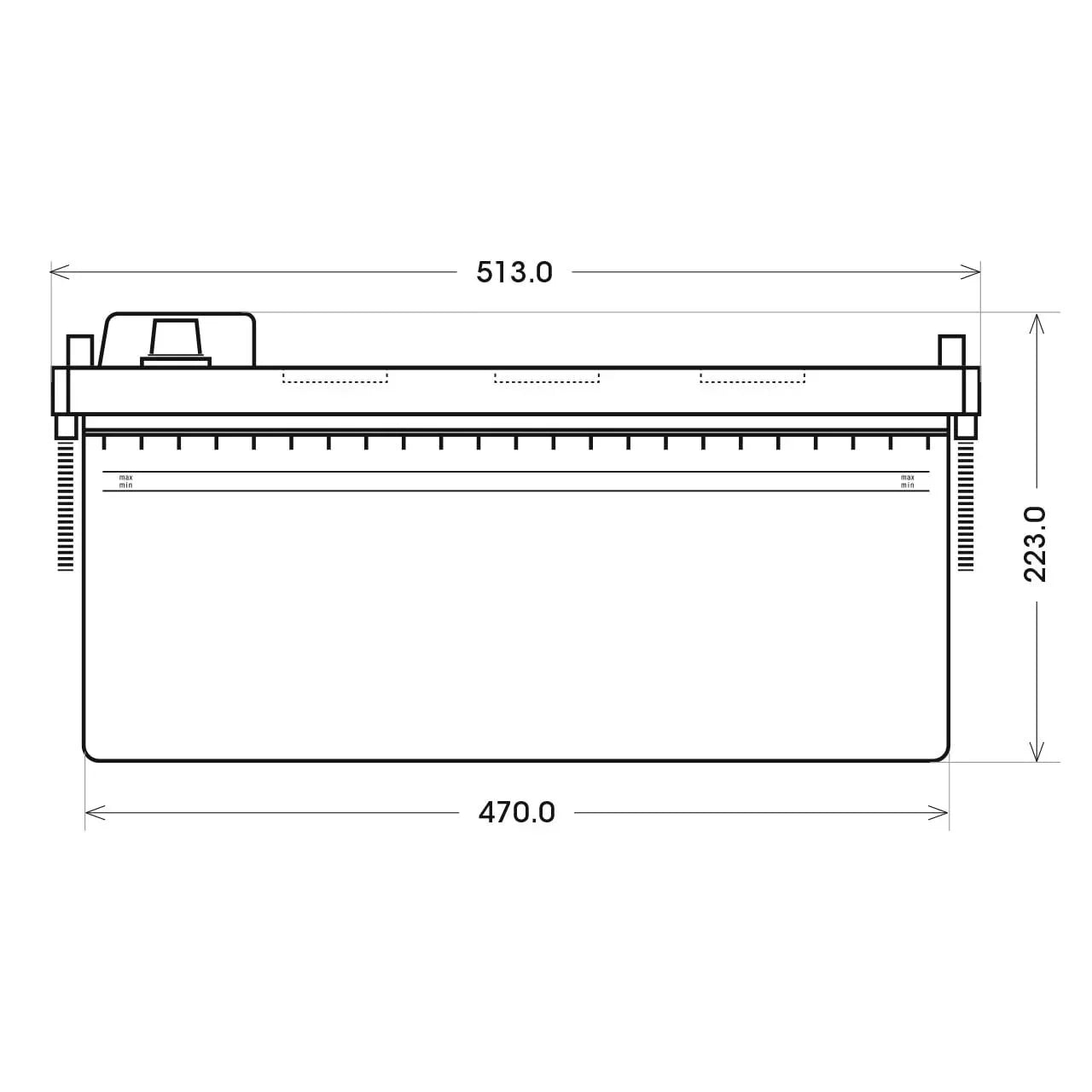 BIG Professional Solar DC 12V 200Ah C100 Versorgerbatterie