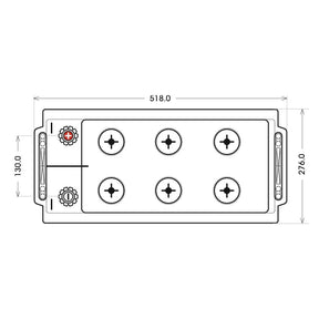 BIG Professional Solar DC 12V 260Ah C100 Versorgerbatterie