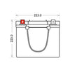 Versorgerbatterie Panther AGM 12V 180Ah technische Zeichnung Seite