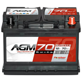 Versorgerbatterie Panther AGM 12V 70Ah Front
