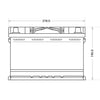 Versorgerbatterie Panther AGM 12V 70Ah technische Zeichnung Front