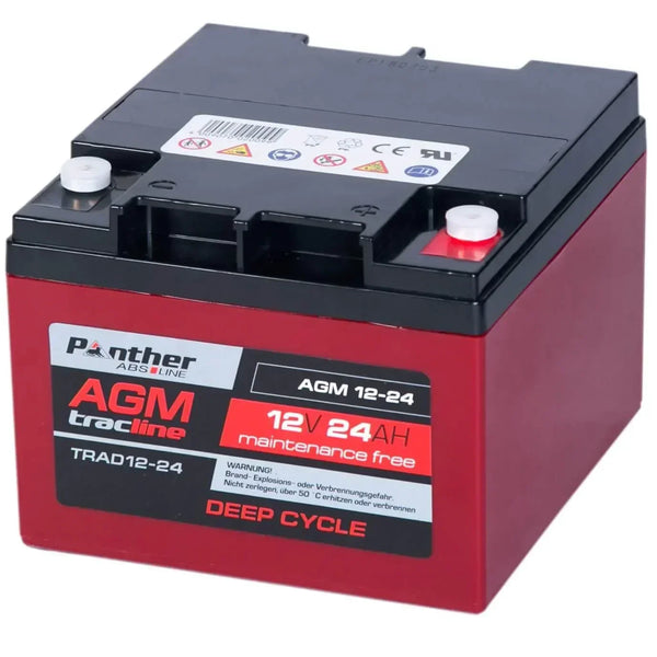 Panther tracline AGM 12V 24Ah Traktionsbatterie